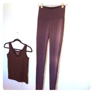 High waisted yoga exercise workout athleisure pant